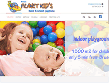 Tablet Screenshot of planetkids.be